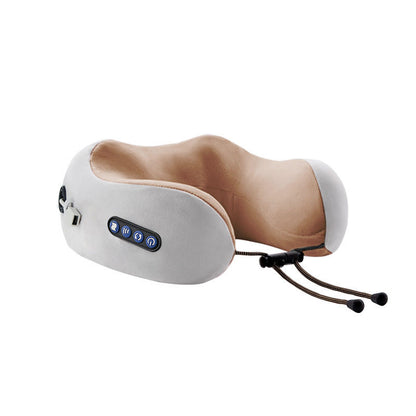U-shaped pillow massager