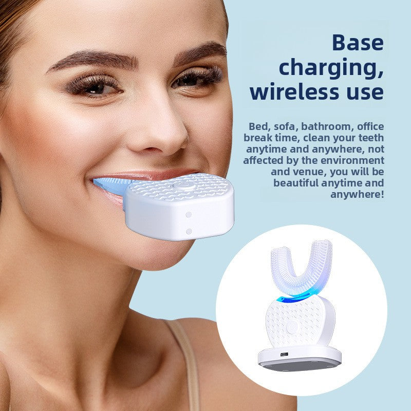 U-Shaped Sonic Electric Toothbrush with Charging Base