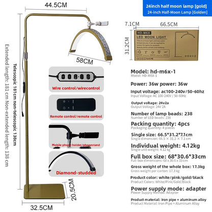U-shaped supplementary floor lamp