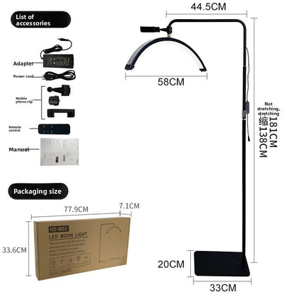 U-shaped supplementary floor lamp