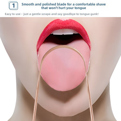 U-shaped tongue scraper