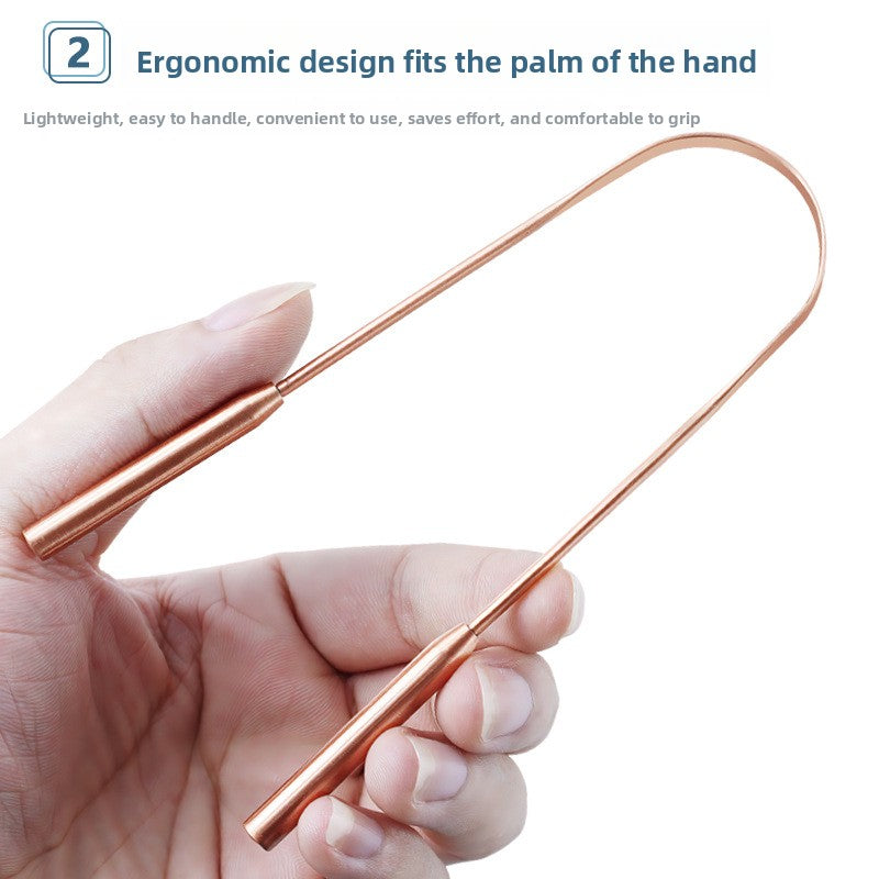 U-shaped tongue scraper