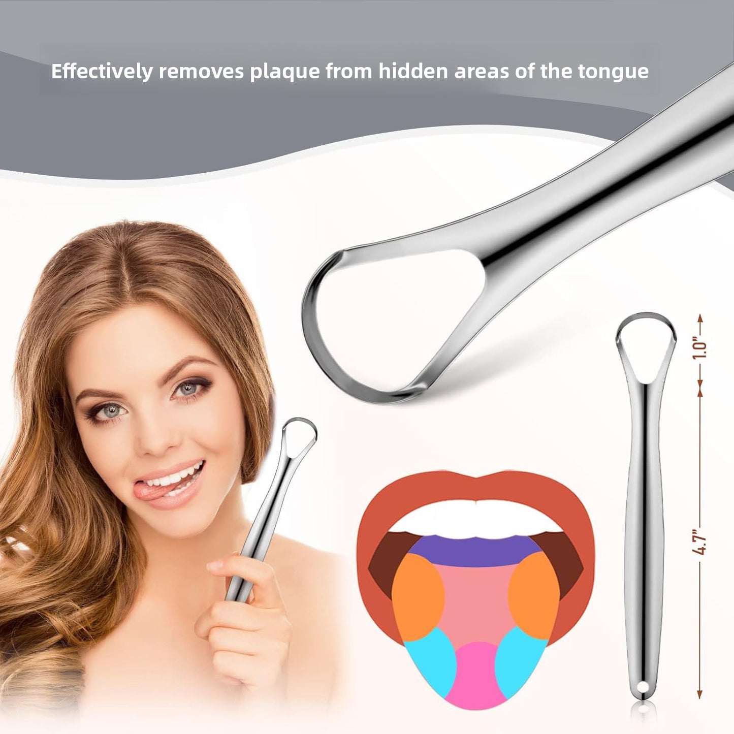 U-Shaped Tongue Scraper Oral Hygiene Tool