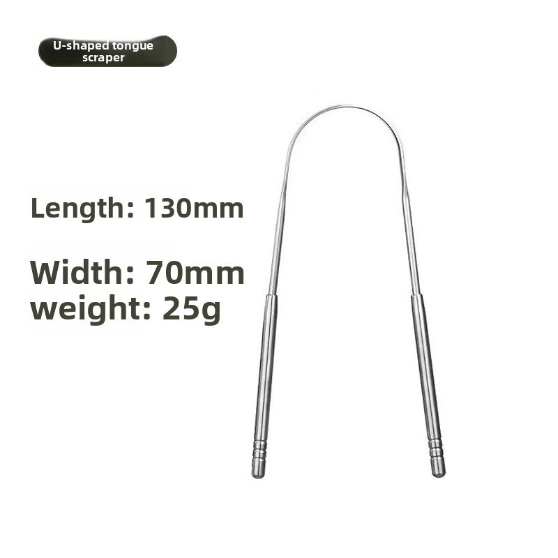 U-Shaped Tongue Scraper Oral Hygiene Tool