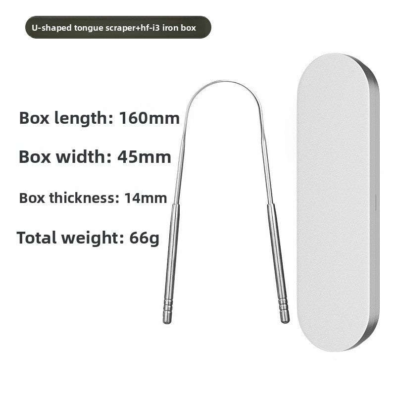 U-Shaped Tongue Scraper Oral Hygiene Tool