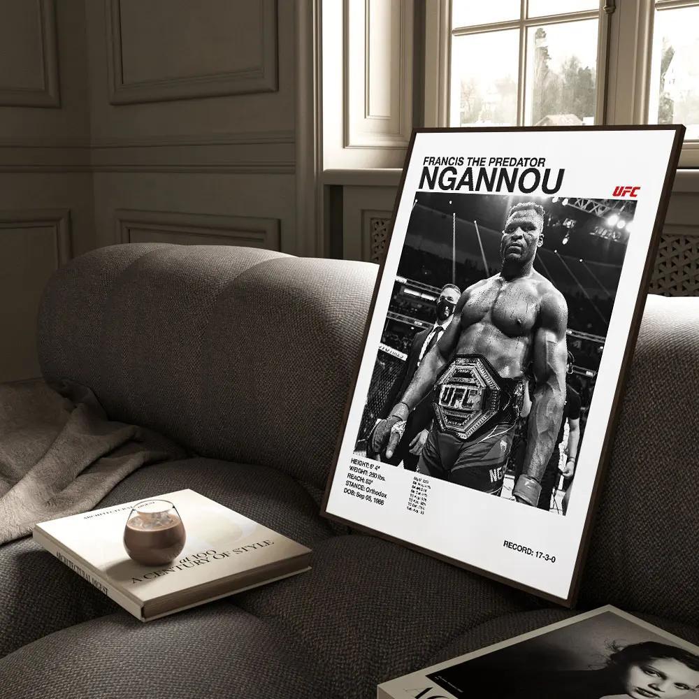 UFC poster of the fighting champion