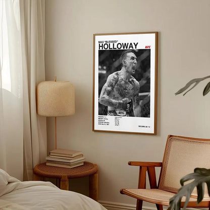 UFC poster of the fighting champion