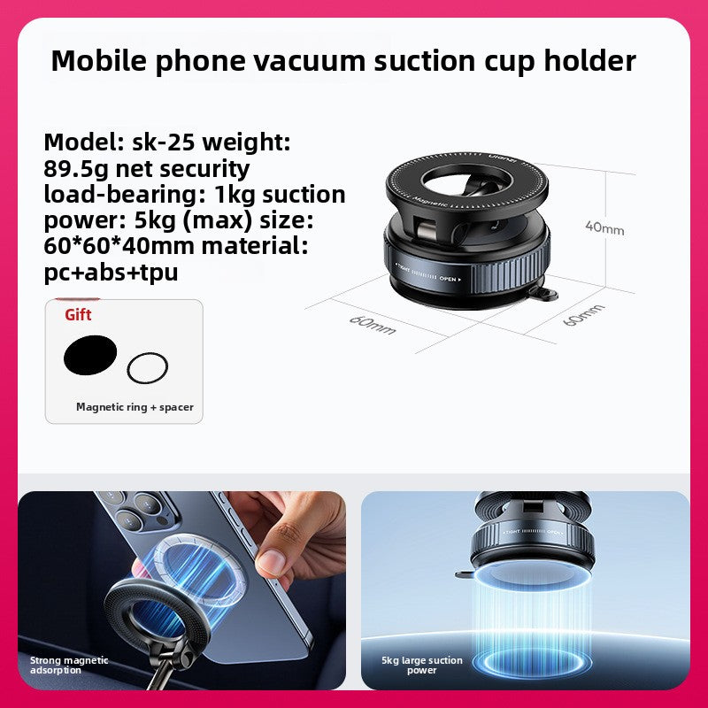Ulanzi SK-25 Magnetic Vacuum Car Phone Holder