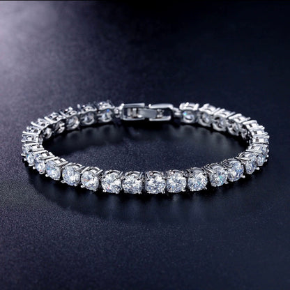 Ultra-bright tennis bracelet, fitness wide-heel sports shoes, women's style