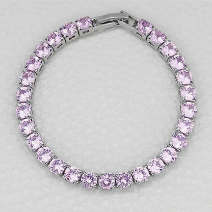 Ultra-bright tennis bracelet, fitness wide-heel sports shoes, women's style