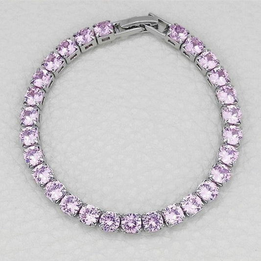 Ultra-bright tennis bracelet, fitness wide-heel sports shoes, women's style