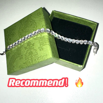 Ultra-bright tennis bracelet, fitness wide-heel sports shoes, women's style