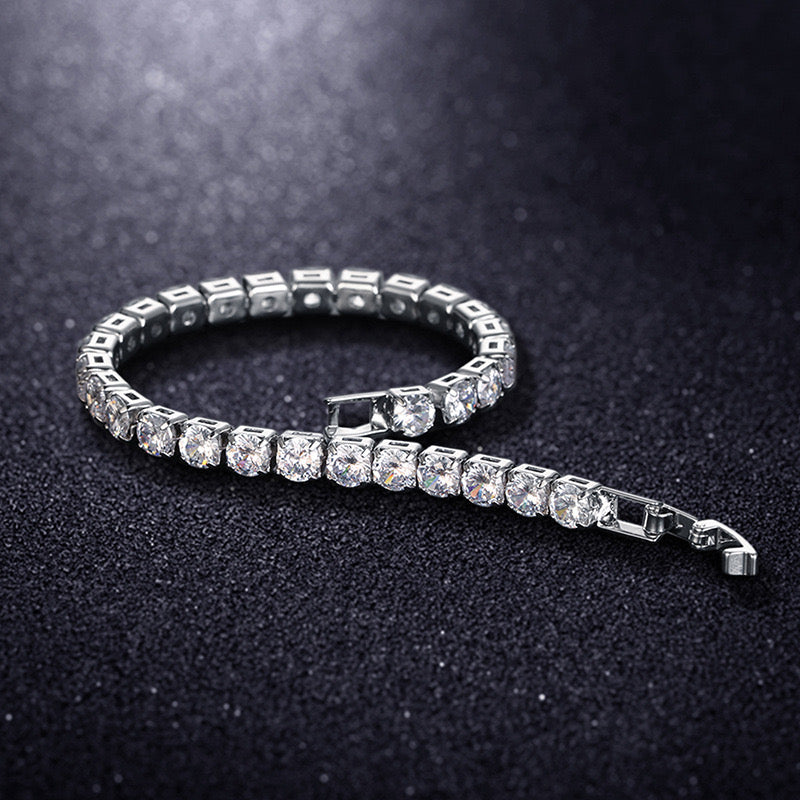 Ultra-bright tennis bracelet, fitness wide-heel sports shoes, women's style