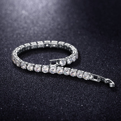 Ultra-bright tennis bracelet, fitness wide-heel sports shoes, women's style