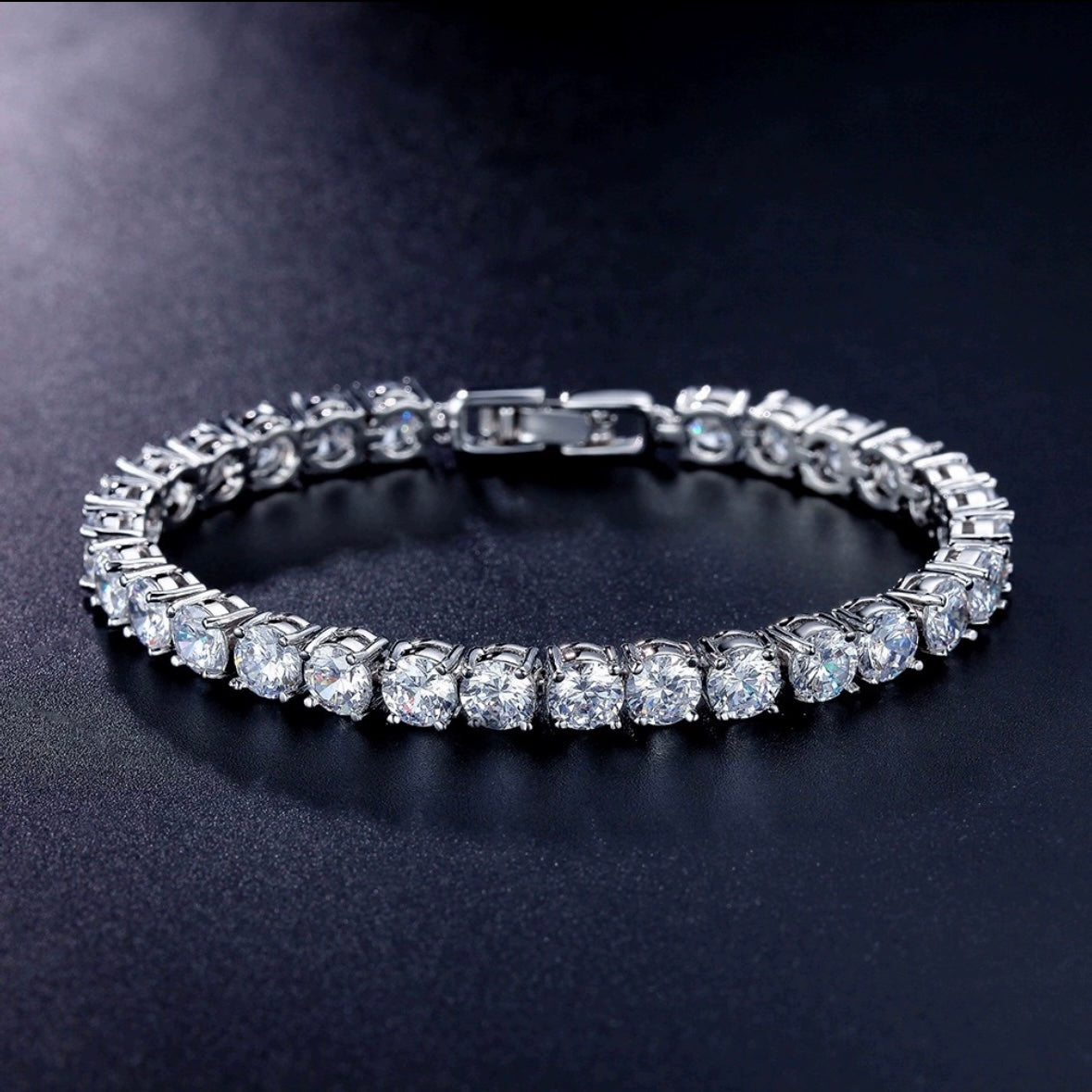 Ultra-bright tennis bracelet, fitness wide-heel sports shoes, women's style
