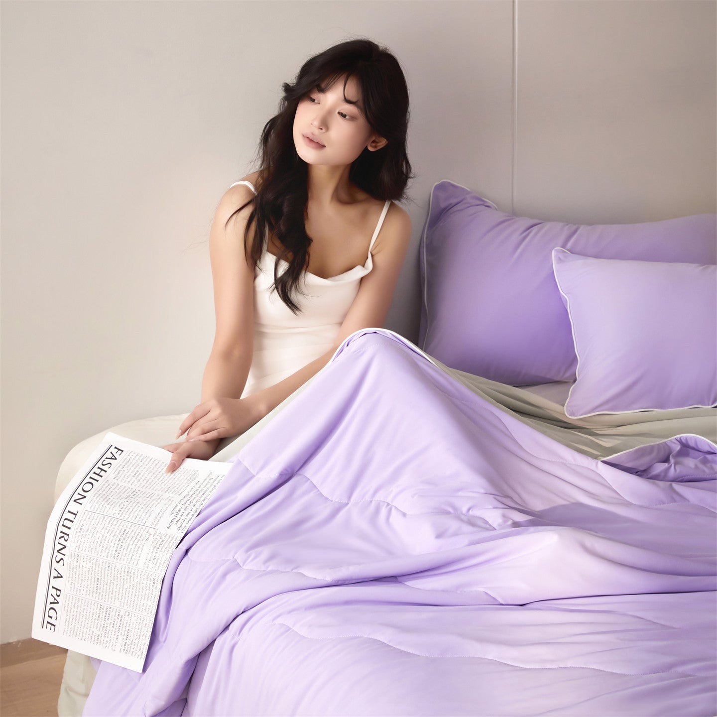 Ultra-Cooling Nylon Spandex Summer Quilt with Soybean Fiber