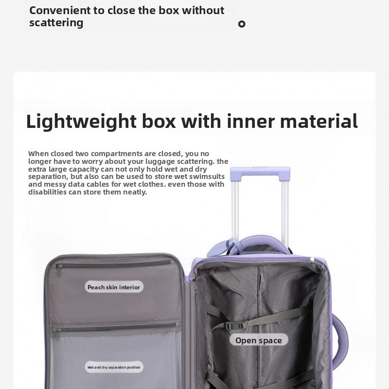 Ultra-light fabric luggage password travel case
