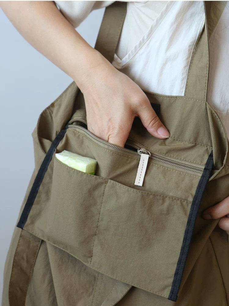 Ultra-light large-capacity nylon cloth shoulder bag