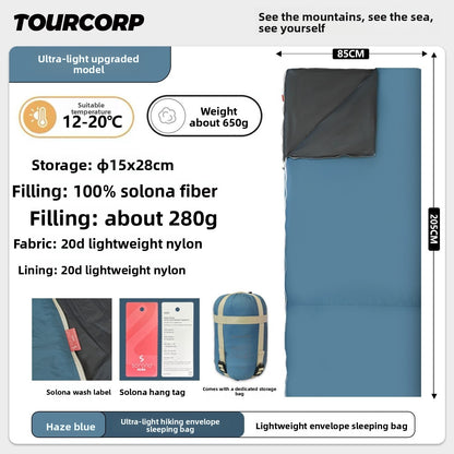 Ultra-Light Summer Sleeping Bag for Outdoor Camping