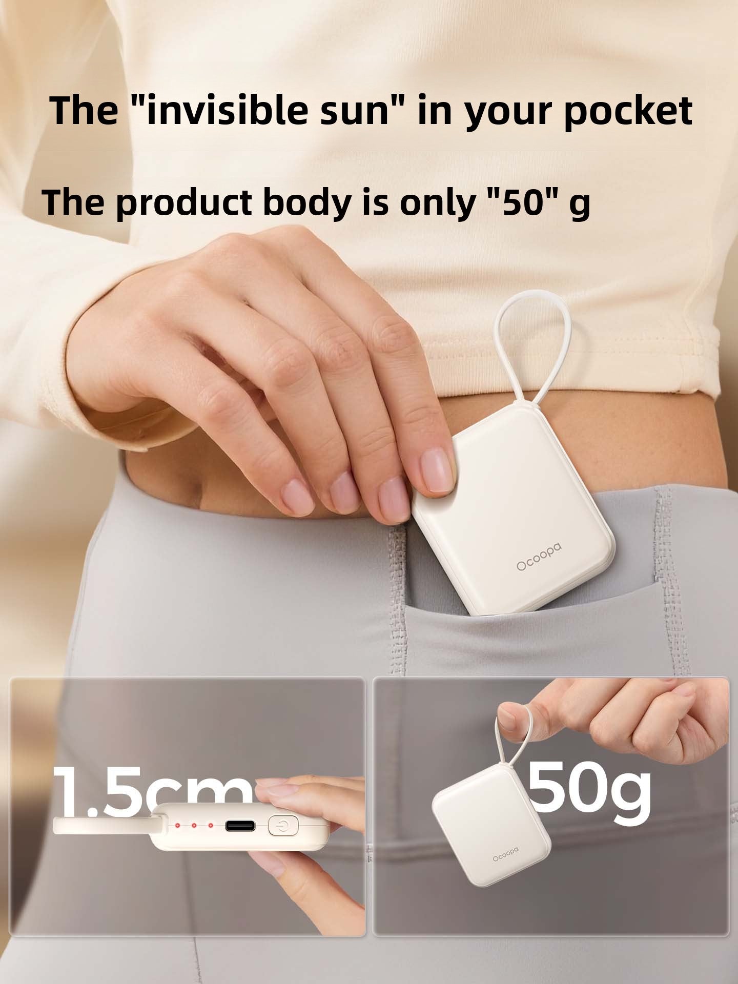 Ultra-light ultra-thin rechargeable hand warmer