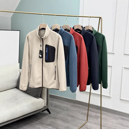 Ultra-Light Warm Fleece Stand Collar Jacket