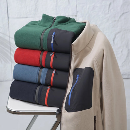 Ultra-Light Warm Fleece Stand Collar Jacket