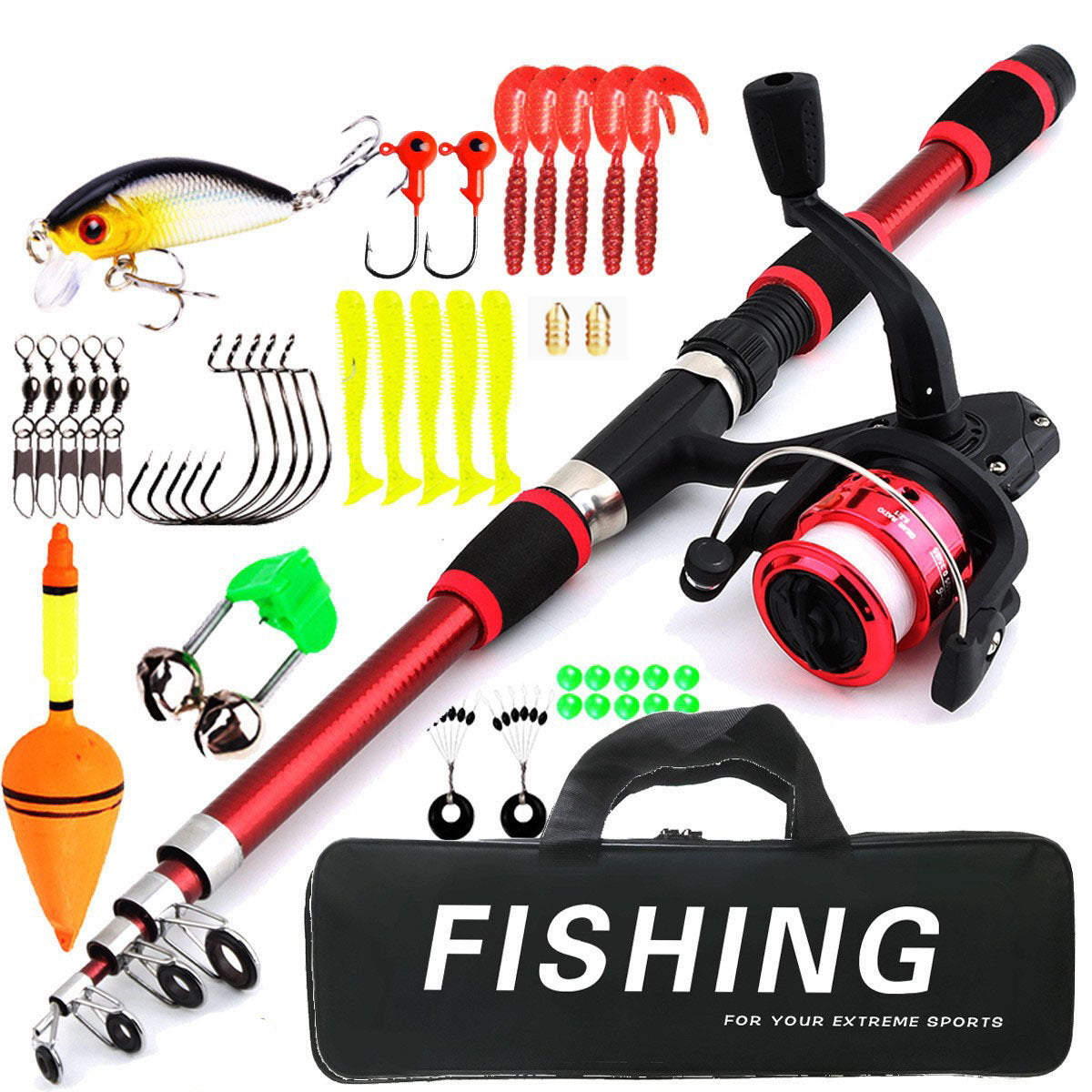 Ultra-short fishing rod wheel set for children