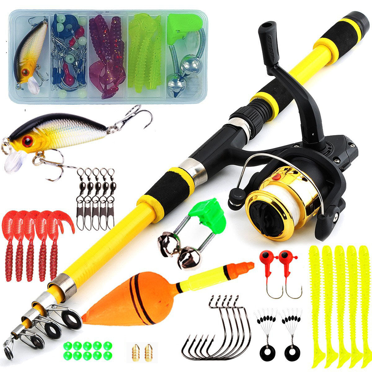 Ultra-short fishing rod wheel set for children