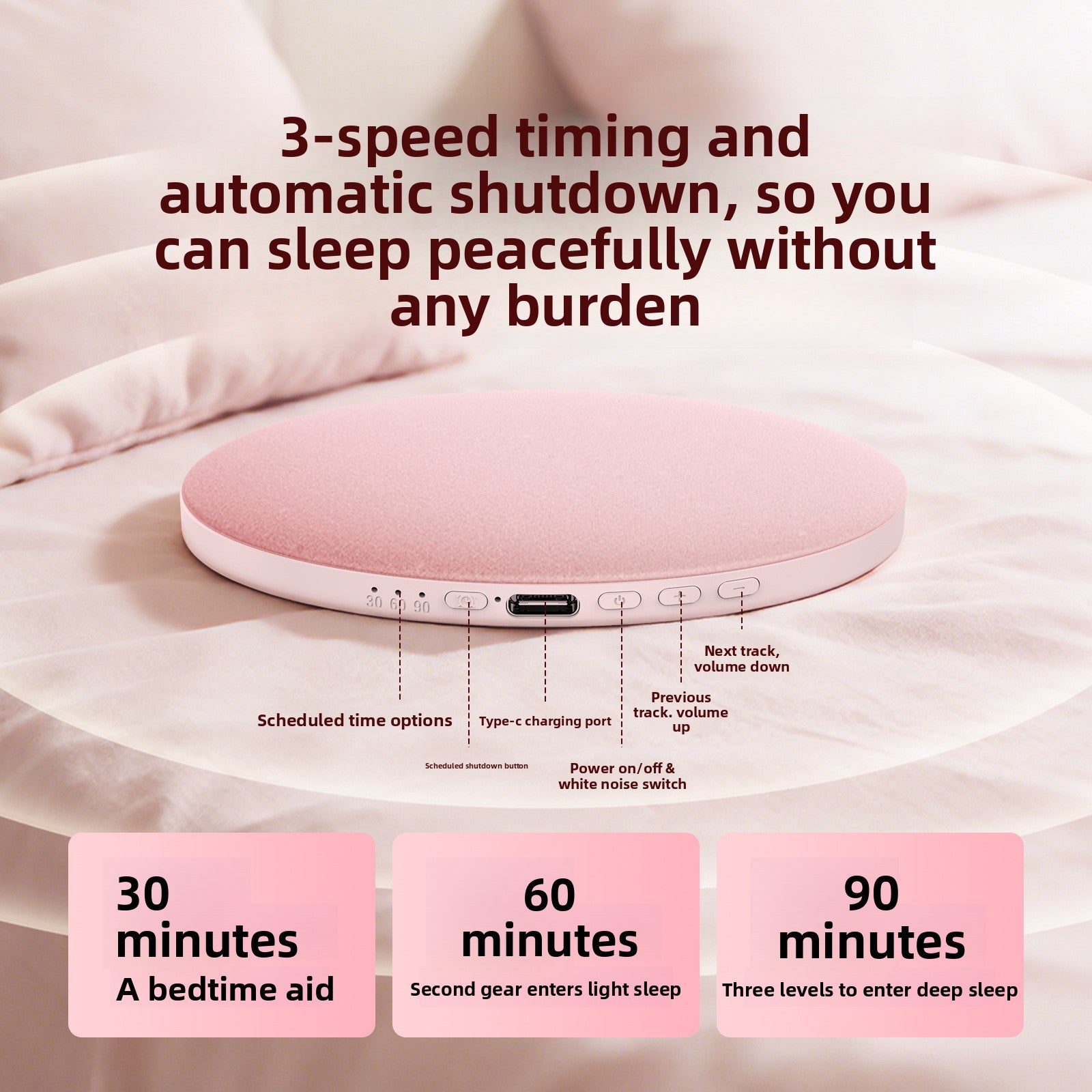 Ultra-Thin Bone Conduction Sleep Sound Machine
