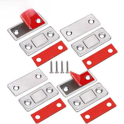 Ultra-thin cabinet door magnetic door closer