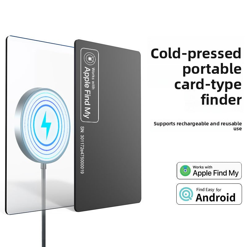 Ultra-Thin FindMy Tracking Card with Wireless Charging