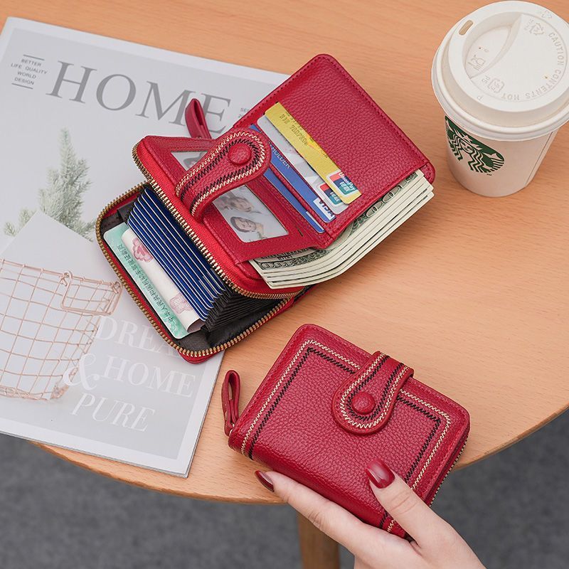 Ultra-Thin Foldable PU Card Holder and Coin Purse