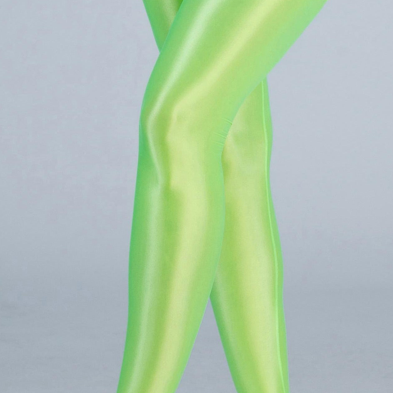 Ultra-Thin Glossy Footed Yoga Leggings