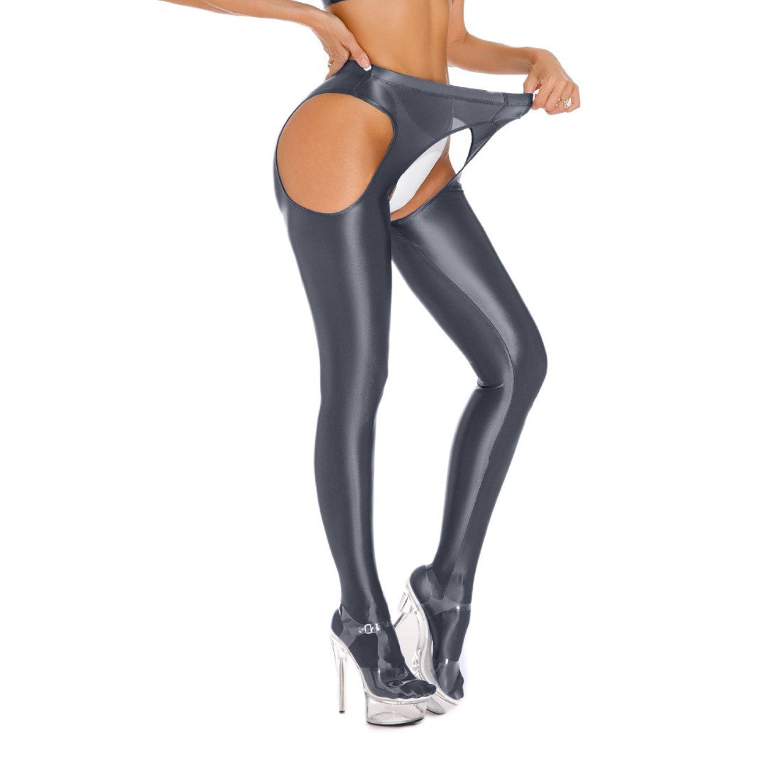 Ultra-Thin Glossy Footed Yoga Leggings