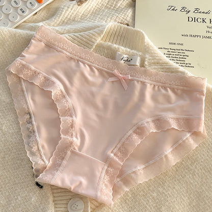 Ultra-thin ice silk traceless women's underwear