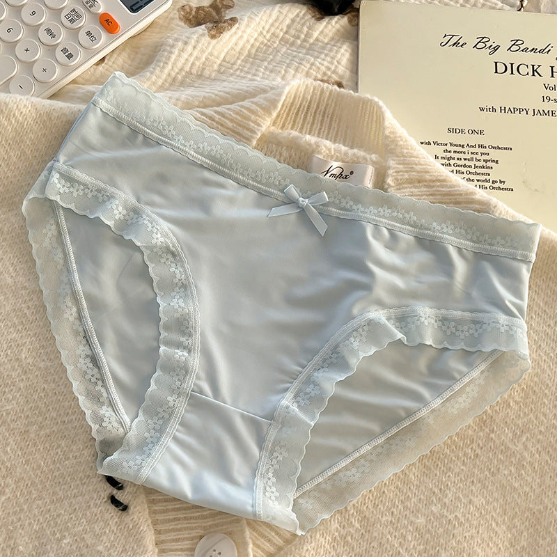 Ultra-thin ice silk traceless women's underwear
