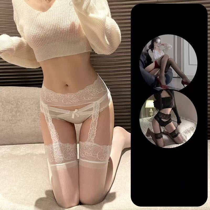 Ultra-Thin Lace Stockings for Women