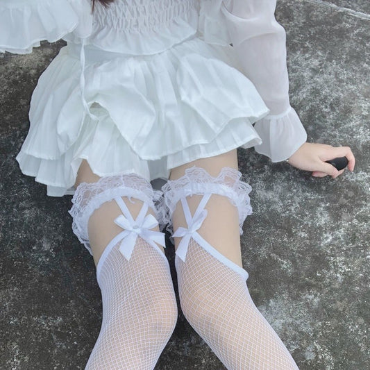 Ultra-Thin Lace Stockings for Women