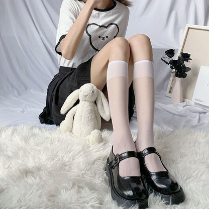 Ultra-Thin Lace Stockings for Women
