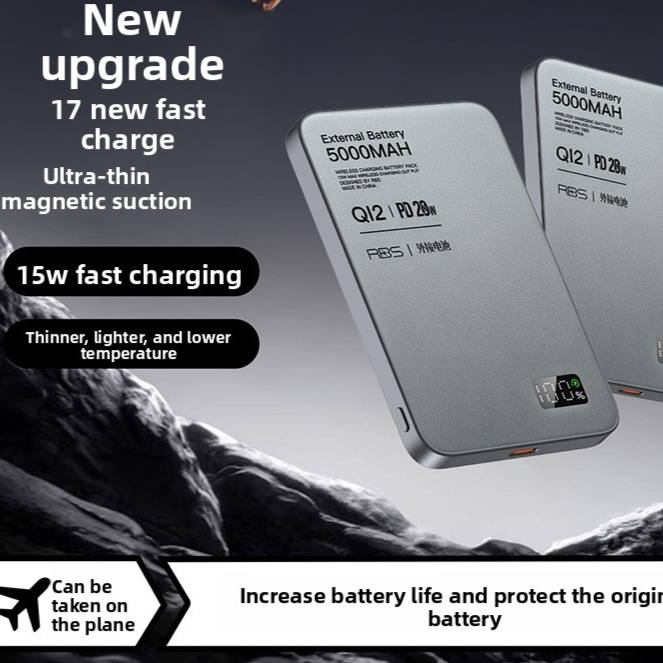 Ultra-Thin Magnetic 3-in-1 Power Bank