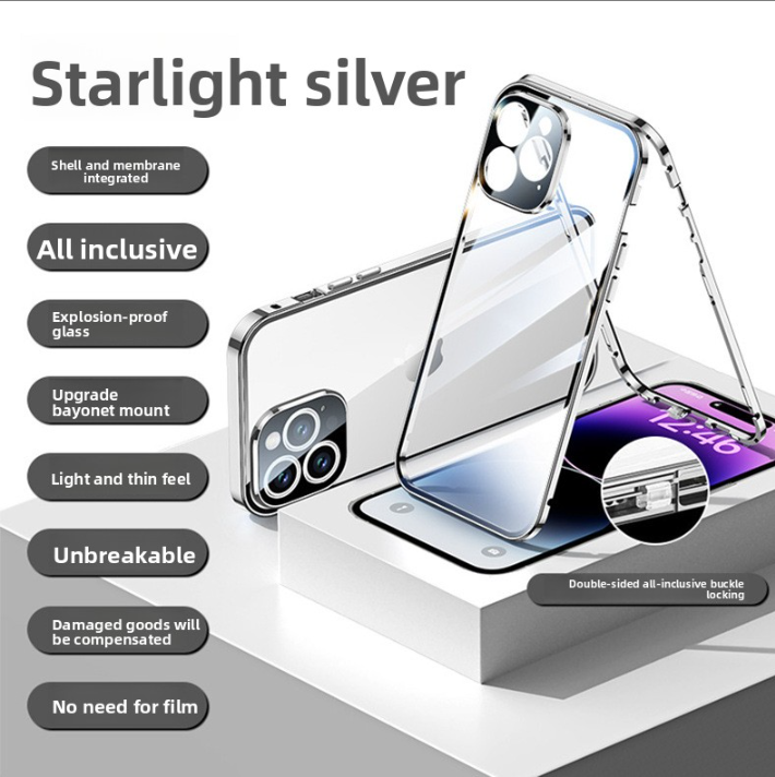 Ultra-thin magnetic glass phone case