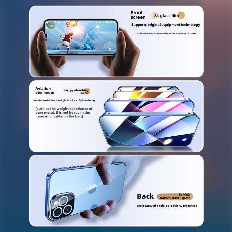 Ultra-thin magnetic glass phone case