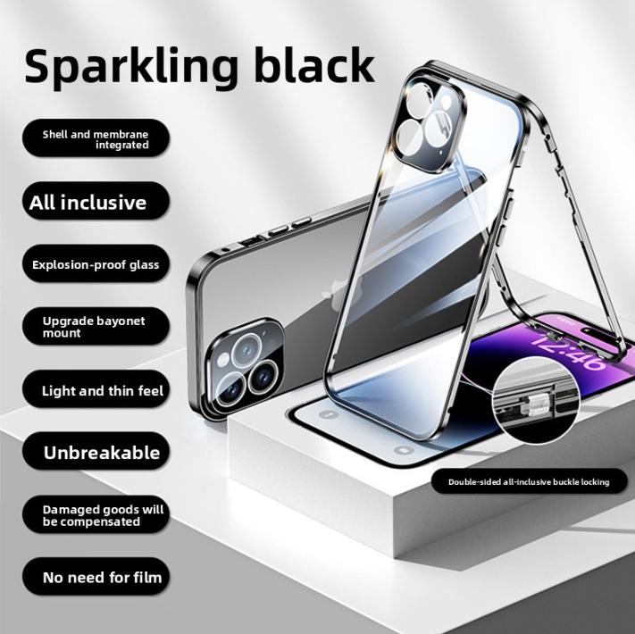 Ultra-thin magnetic glass phone case