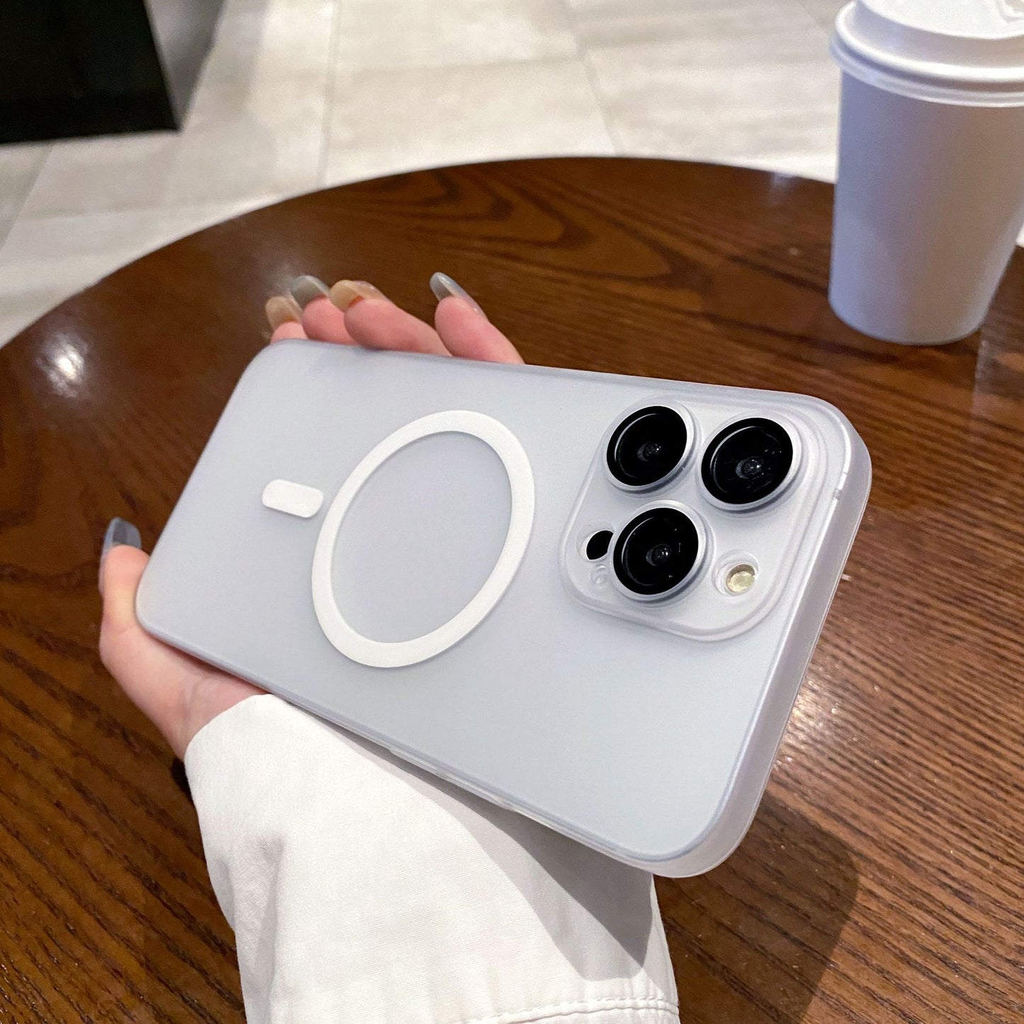 Ultra-Thin Magnetic PC Frosted Phone Case