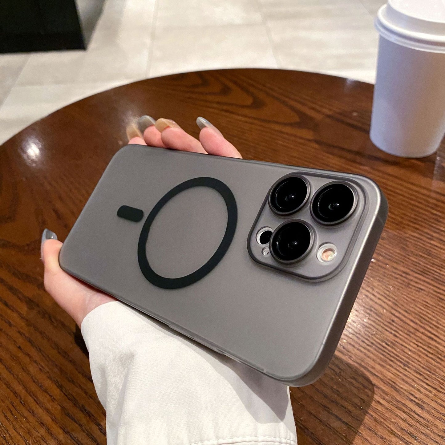 Ultra-Thin Magnetic PC Frosted Phone Case