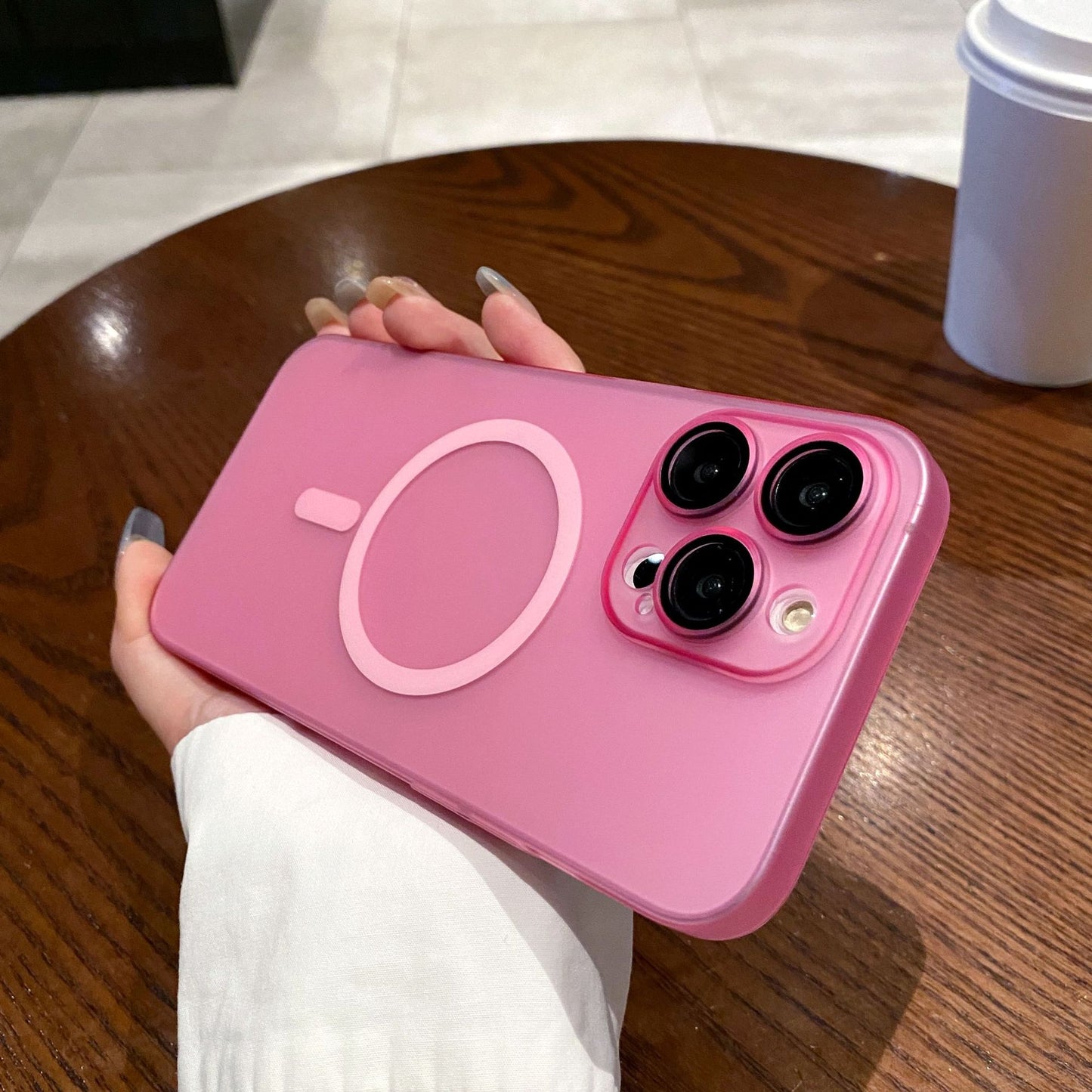 Ultra-Thin Magnetic PC Frosted Phone Case