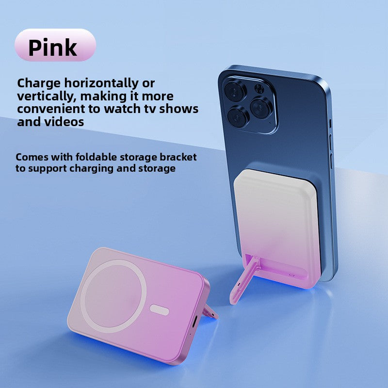 Ultra-Thin Magnetic Stand Wireless Power Bank
