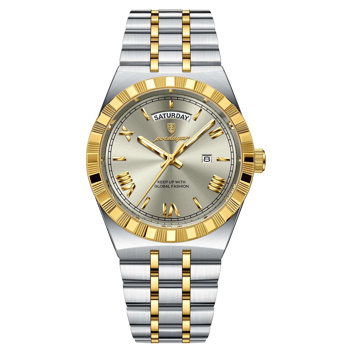 Ultra-Thin Men's Quartz Watch with Calendar and Luminous Display