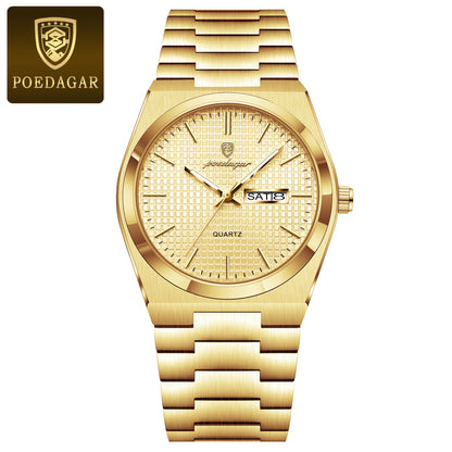 Ultra-Thin Men's Quartz Watch with Calendar