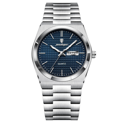 Ultra-Thin Men's Quartz Watch with Calendar